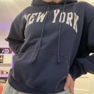 Brandy Melville Navy Blue hoodie